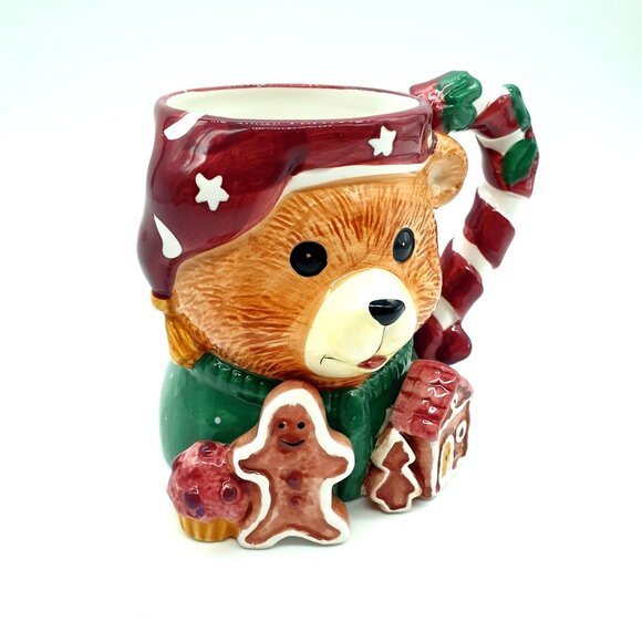 Tis The Season Teddy Bear Holiday Mug Decoration Display Collection Christmas - Picture 5 of 9
